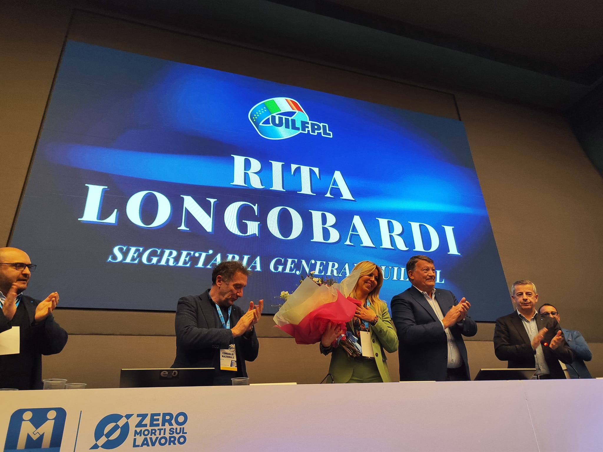 Rita Longobardi eletta all'unanimità nuova Segretaria Generale della Uil-Fpl Nazionale
