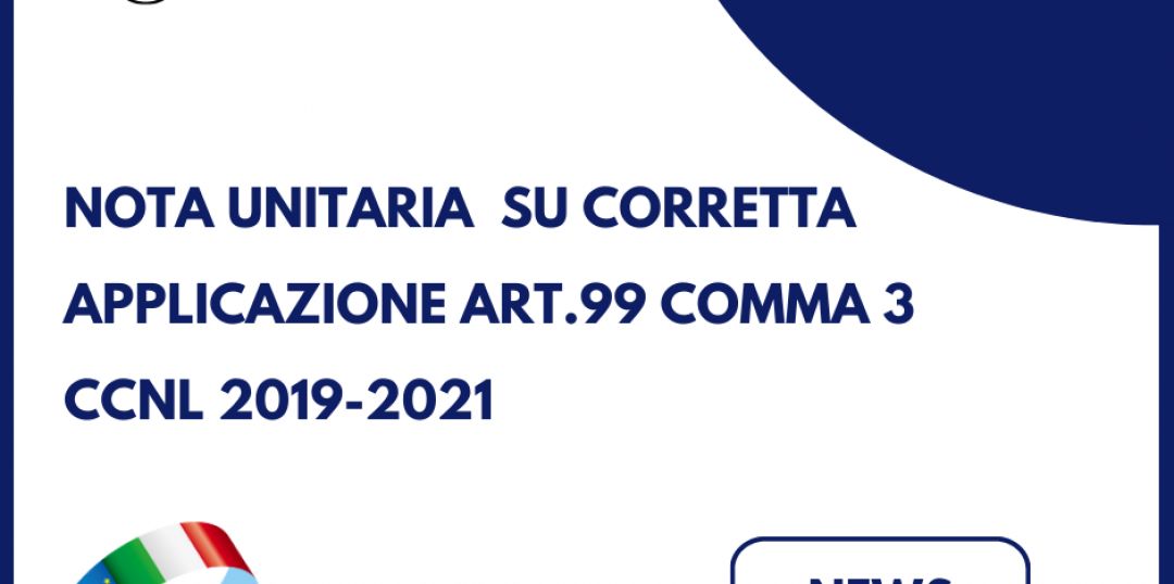 Applicazione art.99 comma 3 CCNL Sanità Pubblica 2019-2021