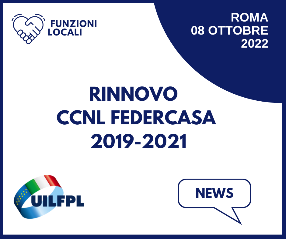 Rinnovo CCNL Federcasa 2019-2021
