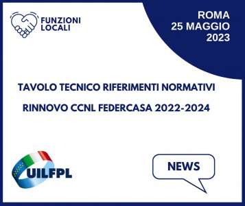 Rinnovo CCNL Federcasa 2022-2024 - Tavolo tecnico Riferimenti normativi...