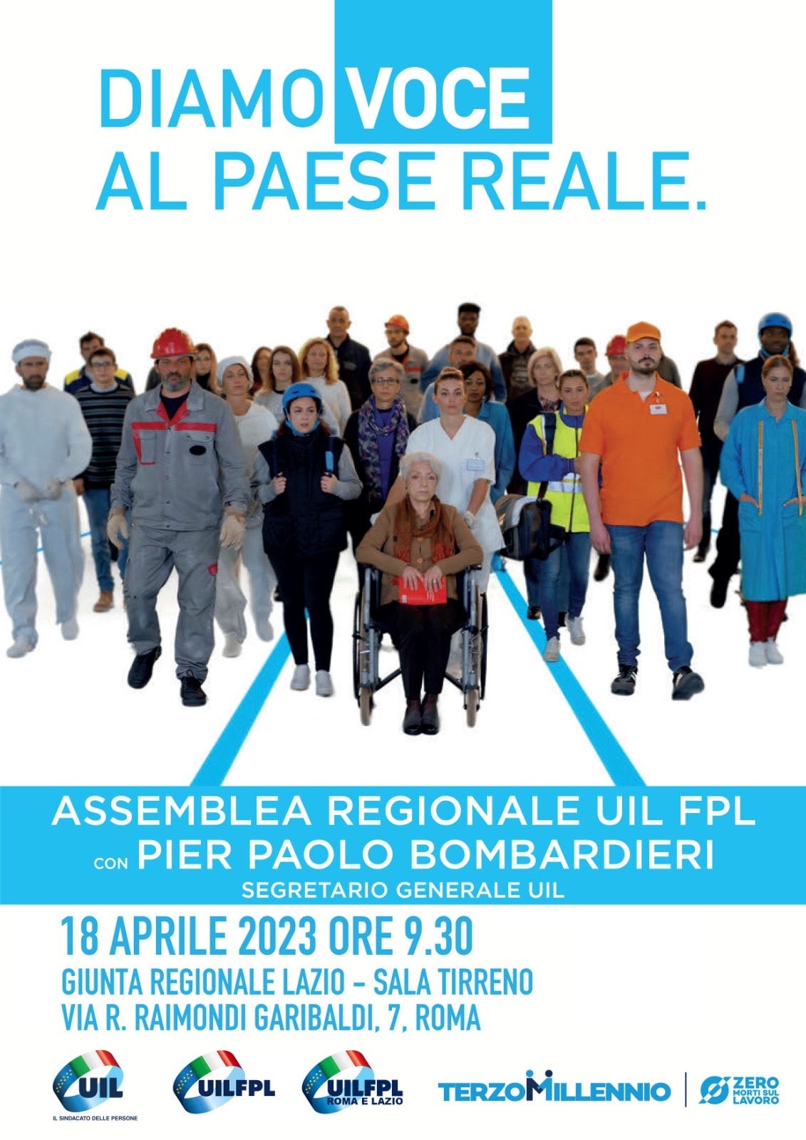 18 Aprile.Assemblea regionale UIL-FPL "Diamo voce al paese reale"