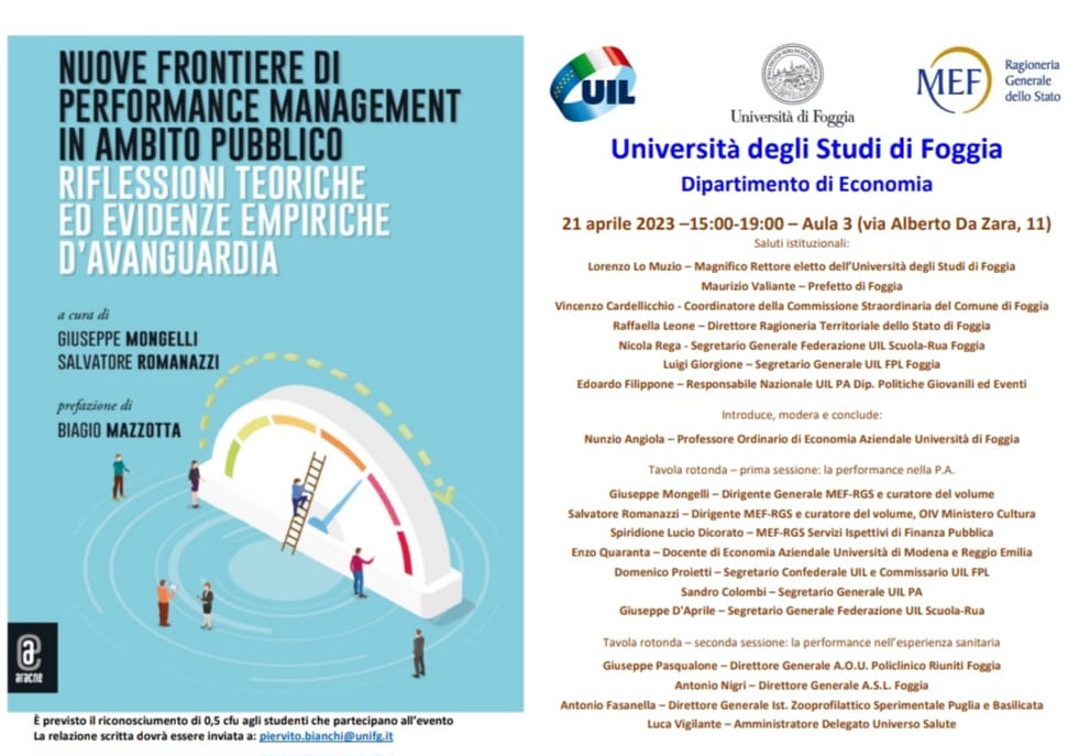 Convegno UIL-Università di Foggia-Mef 21 Aprile