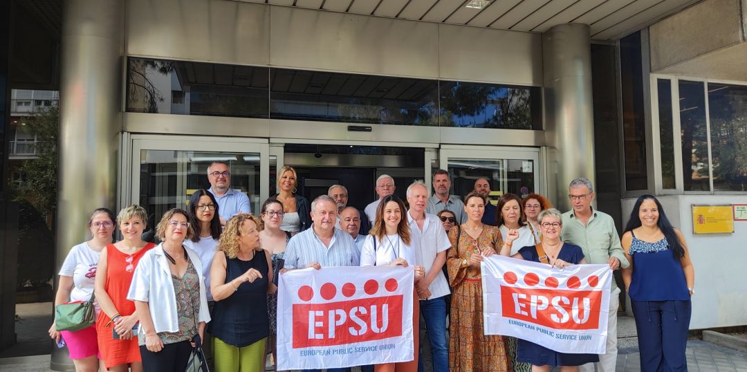 A Madrid dibattito sul futuro dei servizi pubblici europei con i sindacati del Collegio del Mediterraneo aderenti ad Epsu