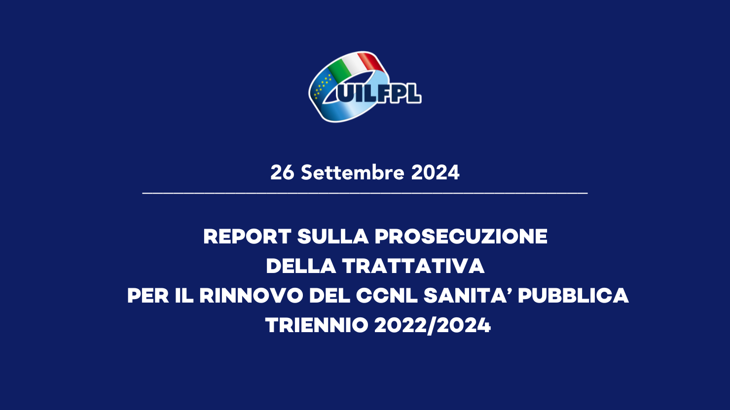 Report Sulla Prosecuzione Della Trattativa Per Il Rinnovo Del Ccnl Del Comparto Sanità Pubblica Report Sulla Prosecuzione Della Trattativa Per Il Rinnovo Del Ccnl Del Comparto Sanità Pubblica